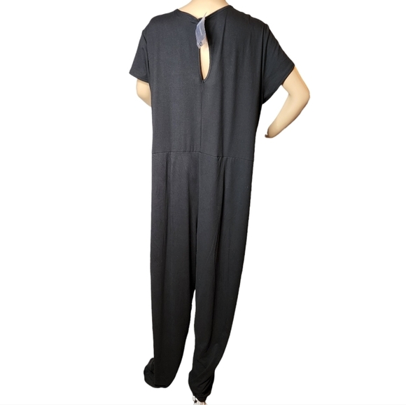 NWT Ashley Stewart Black Stretchy Jumper Short Sleeves Size 22/24 3X - Picture 4 of 13